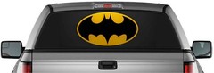 BATMAN LOGO PERFORATED DARK KNIGHT PICK-UP TRUCK BACK WINDOW GRAPHIC DECAL VINYL