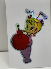 CINDY LOU WHO GRINCH DR SUESS LED Holographic Metallic 3” Vinyl Decal Sticker