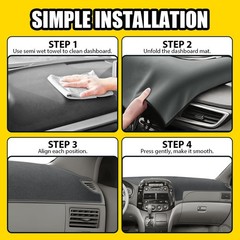 Gray Dashboard Mat for Toyota Sienna 2004 2005 2006 2007 2008 2009 2010 1-5X
