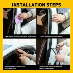 5M L-Shape Auto Car Door Trunk Seal Strip Rubber Weather Strip Edge Accessories