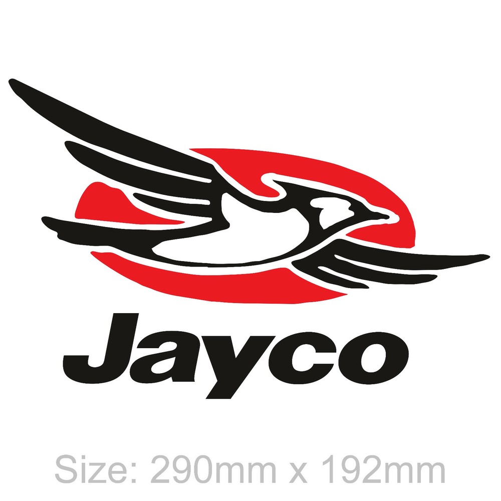Jayco Sticker 290mm Long – HIGH QUALITY Caravan Vinyl Decal Logo Trailer Camper