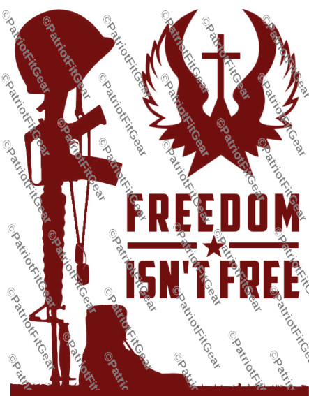 Freedom isn’t free,9″x12″,Flag,Veterans,Military,Support Our Troops,Vinyl Decal