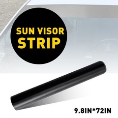 60Inches Matte Black Window Sun Visor Strip Tint Film Windshield UV Shade Decal