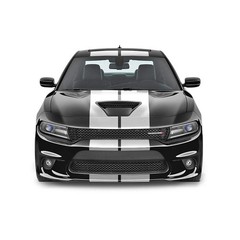 Dual 12″ Racing Stripes Self Healing Vinyl fits Dodge Charger SRT 2012 to 2023