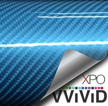 VVivid Xpo Gloss Blue Tech Art Carbon Vinyl Wrap Film | V241