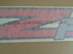 2002 2003 2004 GMC SONOMA “ZR5” FRONT DOOR DECAL RED & SILVER OEM GM 15169572