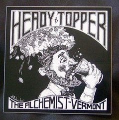 The Alchemist Heady Topper Bumper Sticker, 4 x 4 inches