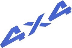 2x 6.5 Inch 4×4 Decals Stickers for Auto, Wall, Laptop, Phone, Truck, Car Blue
