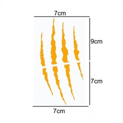 Reflective Monster Claw Motorcycle Helmet Sticker Waterproof Auto Vinyl Decal