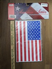 Magnetic USA Flags 12″ x 7.5″ 2-pack for Home, Auto, Office – Quick Shipping