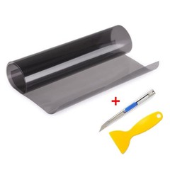 1-10 Light Black Tint Vinyl Film Wrap Sheet for Headlight Fog /Tail Light Window