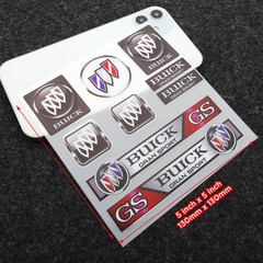 Buick GS Gran Sport Car Medal Nameplate Logo Marker Sticker Vinyl 3D Decal Decor