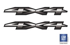 2019 20 21 22 23 24 25 Chevy Silverado 1500 Custom Print 4X4 Bed Side Decals Set