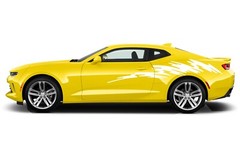 Side paint graphics stickers decal compatible with Chevrolet Camaro