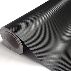 12″ x 60″ Black Carbon Fiber Vinyl Film Car Sticks 3D Bubble Free Air Release