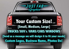 Dirty Diesel Rear Window Perf Graphic Decal Tint Coal Roller Chic Truck SUV