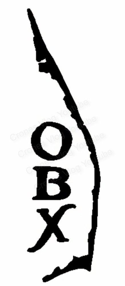 OBX Island North Carolina DECAL/STICKER 8” White