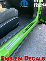 Dodge Challenger Door Sill Plate Decal 15 16 2017 2018 2019 2020 2021 2022 2023