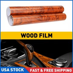 DIY Film Wood Grain Vinyl Interior Film Stickers Adhesive Aesthetic Accessories