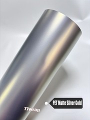 50FT x 5FT PET Silver Gold Chameleon Satin Pearl Metal Car Vinyl Wrap Sticker US