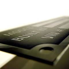 Anodized Aluminium universal custom manufacturer etched vin name plate