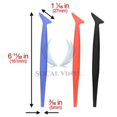Micro Squeegee 3 Hardness Flexible Tuck Tools Car Window Tint Vinyl Wrapping Kit