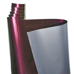 Purple to Green Chameleon Fiber Car Vinyl Wrap, High Gloss Car Body Wrap Roll