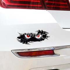 Car Bumper Dents Stickers Peeking Monster Graphic Vinyl Decals Decor Waterproof
