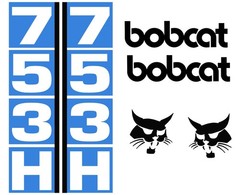 Fits Bobcat 753H Decals Stickers kit Repro Aftermarket Decal kit Premium Vinyl