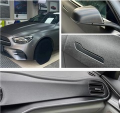 Full Roll 100FT x 5FT Brushed Aluminum Film Vinyl Whole Car Wrap Sticker Grey
