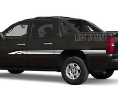 Fit For Chevrolet Avalanche Waist Line Sticker Pickup Truck Side Stripe Decals