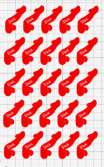5″ x 8″ Phallic Sticker Sheet Oracal 651 Vinyl Stationary Vehicle Decoration