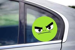 Beast Green Face Peekers Bumper Window Vinyl Decal Stickers