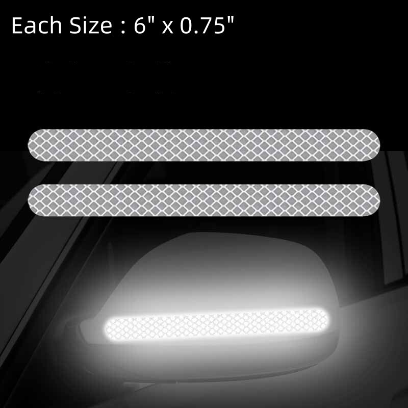 Set of 2: Car Side Rear View Mirror Reflective Decal Auto Racing Stripes Sticker