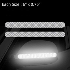 Set of 2: Car Side Rear View Mirror Reflective Decal Auto Racing Stripes Sticker
