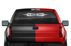#117 IN GOD WE TRUST Decal Sticker Windshield Window Banner Christian Faith Car