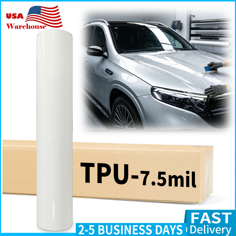 7.5mil TPU PPF Clear Gloss Paint Protection Film Invisible Scratches Shield Bra