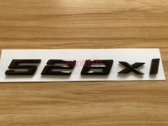 Gloss Black 3D ABS Letters Trunk 528xi Emblem Rear Badge for BMW 2017-2022 528xi