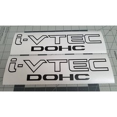 (2x) i-VTEC DOHC ( 10″ x 2.5″) Vinyl Decal Sticker for Honda Accord Civic RS