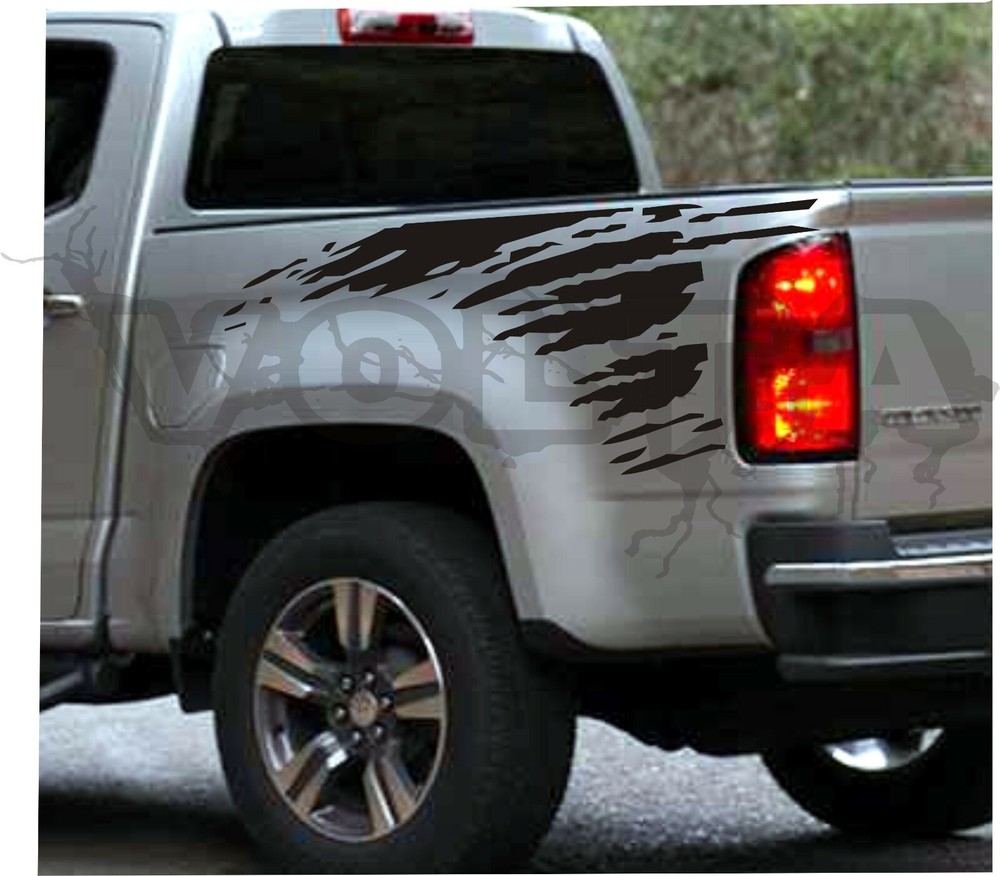 2X Rear Bedside Vinyl Decals for Chevy Colorado 2019-2023 Splash Graphics