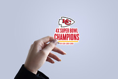 Super Bowl LVIII Champions Kansas City Chiefs Vinyl Sticker KC005