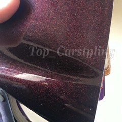 50FT x 5FT Roll Glossy Metallic Pearl Vinyl For Car Wrap Film Sticker Black Rose