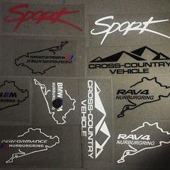 2 Reflective PERFORMANCE car auto sticker decal stickers BMW 3 5 X1 X3 X5 X6 X4