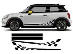 Car Hood Stripe Side Door Decal Sticker For Mini Cooper R50 R52 R53 R56 R57 F56