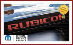07 – 18 Jeep Wrangler RUBICON Hood Decals Stickers JK mountain red black FJ2M0
