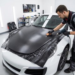 72″ x 60″ Premium 4D Gloss Black Carbon Fiber Vinyl Wrap Bubble Free Air Release