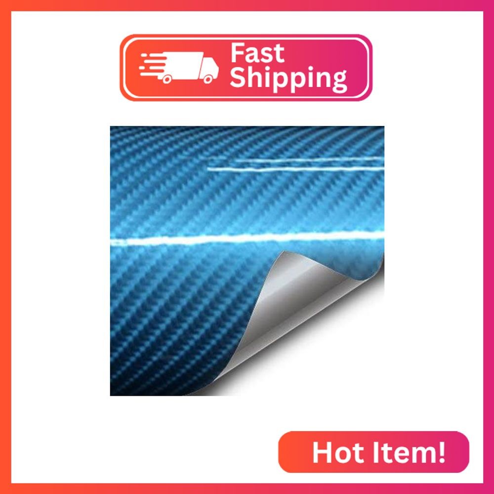 VViViD Tek R High-Gloss Carbon Fiber Vinyl Wrap Air-Release Adhesive Roll (1.5ft