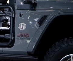 JT round premium quality automotive grade decals set of 2 for jeep Gladiator