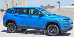 Vinyl Graphic ALTITUDE Stripe 3M Striping Door Decals for 2017-2025 Jeep Compass