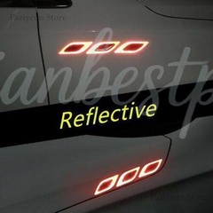 Reflective Car Door Bumper Truck Wheel Handle Sticker Tape Safety Warning Decal